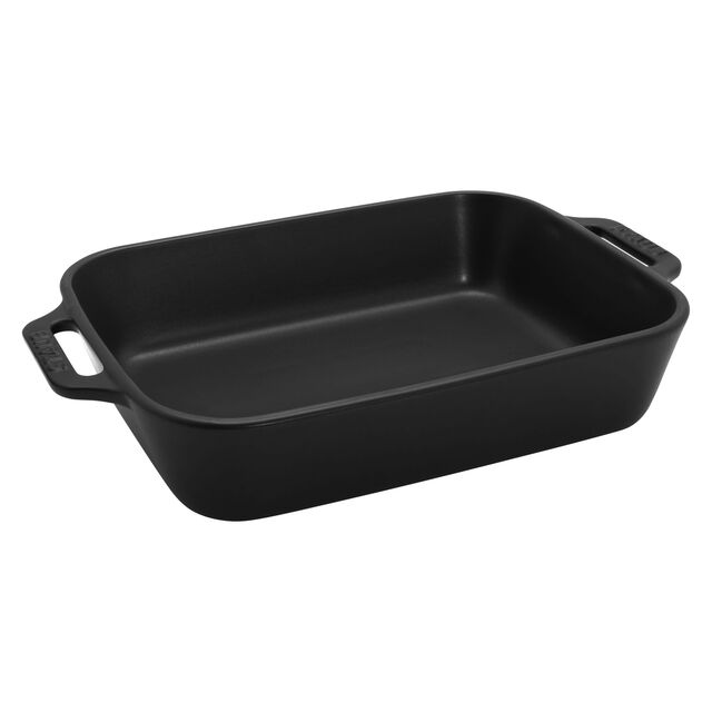 3-pc, Rectangular Baking Dish Set, Matte Black,,large