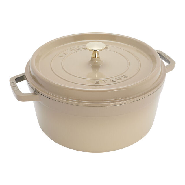 5.5 qt, Round, Dutch Oven, Sesame,,large