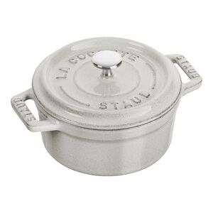 0.25 qt, Mini Round Dutch Oven, White Truffle