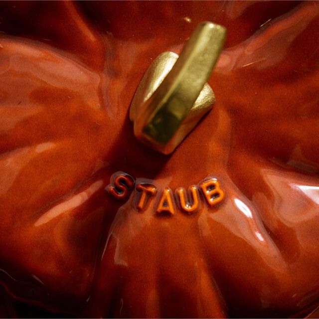 3.5 qt, Pumpkin, Dutch Oven With Brass Knob, Burnt Orange,,large
