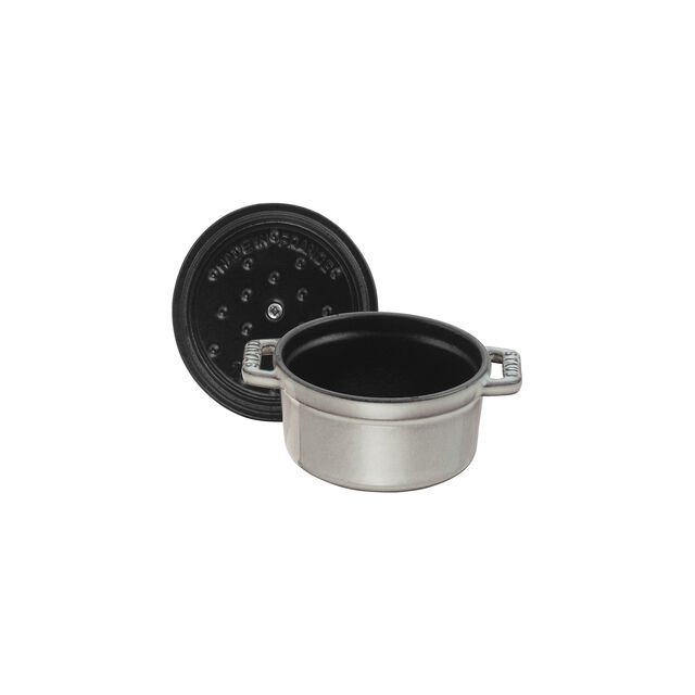 0.25 qt, Mini Round Dutch Oven, Graphite Grey,,large