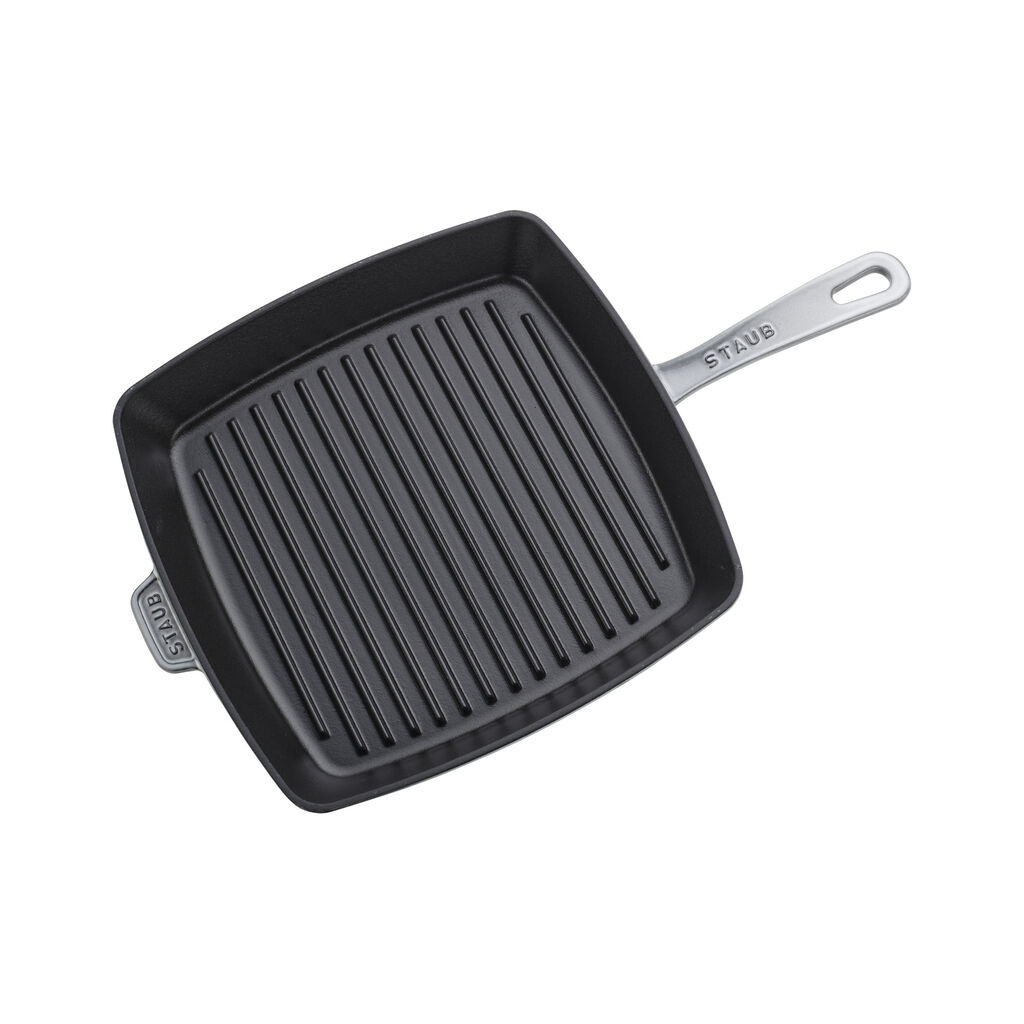 12-inch, Cast Iron, Square, Grill Pan, Graphite Grey,,large