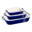 3-pc, Rectangular Baking Dish Set, Dark Blue,,large preview