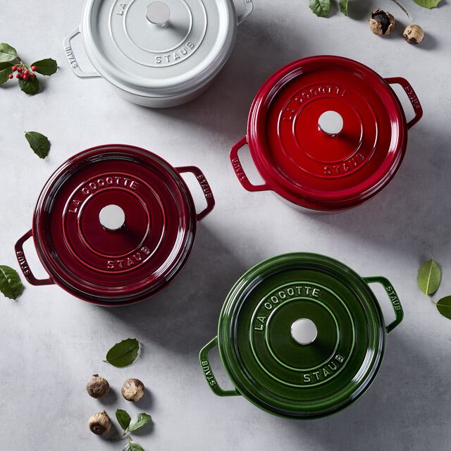 4 qt, Round, Dutch Oven, Basil,,large
