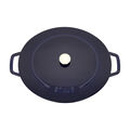 6 qt, Wide Oval French Oven, Dark Blue,,large