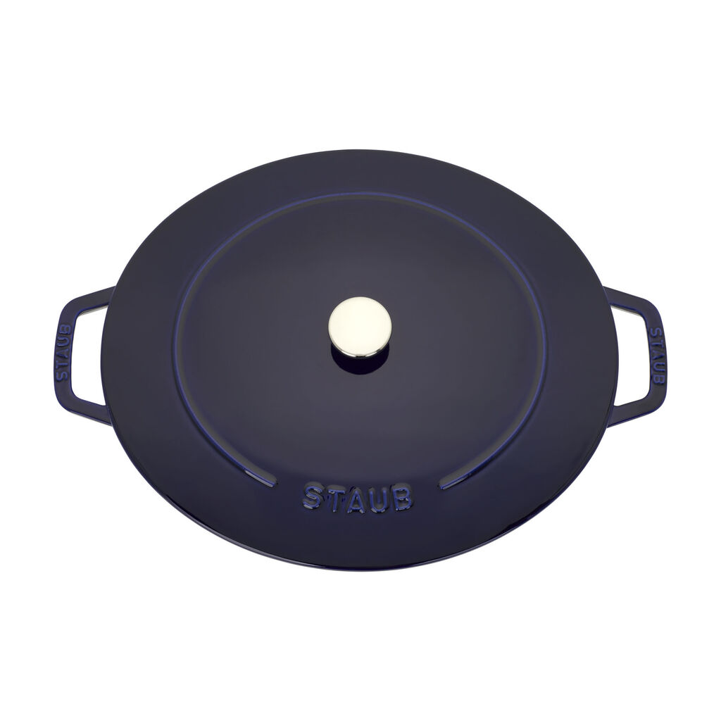 6 qt, Wide Oval French Oven, Dark Blue,,large