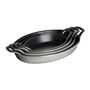 8.25 inch, Oval, Gratin Baking Dish, Matte Black,,large