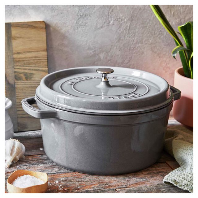 13.25 qt, Round, Dutch Oven, Graphite Grey,,large