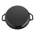 3.5 qt, Braiser With Glass Lid, Matte Black,,large