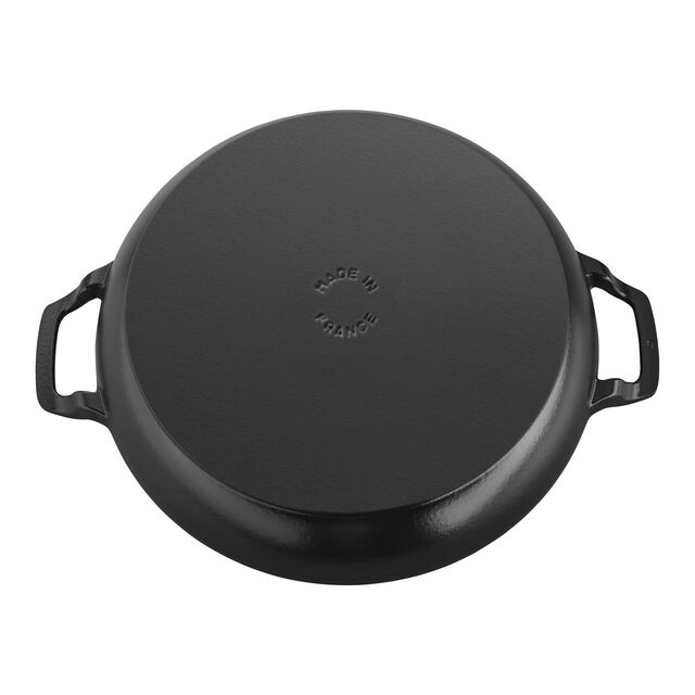 3.5 qt, Braiser With Glass Lid, Matte Black,,large