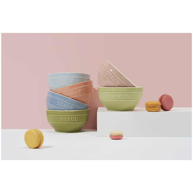 4.5-inch / 6-pc, Bowl set macaron, Mixed Colors,,large