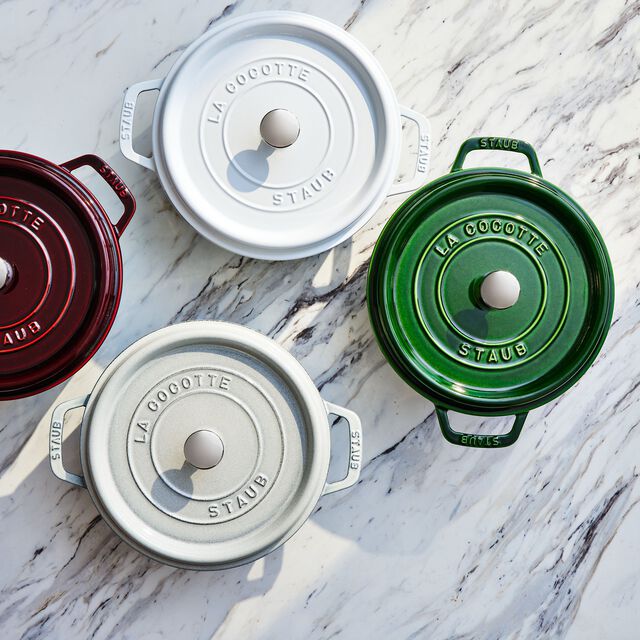4 qt, Round, Dutch Oven, Basil,,large