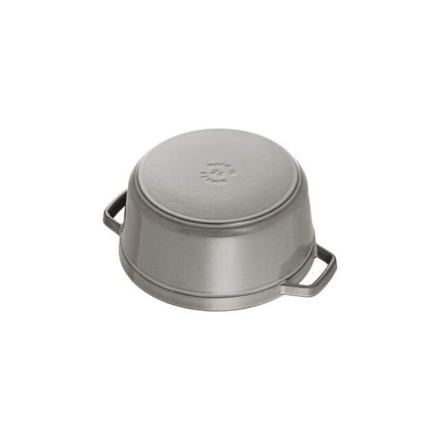 4 qt, Round, Dutch Oven, Graphite Grey - Factory Second,,large