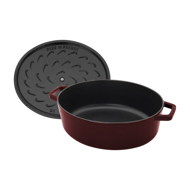 6 qt, Wide Oval French Oven, Grenadine,,large