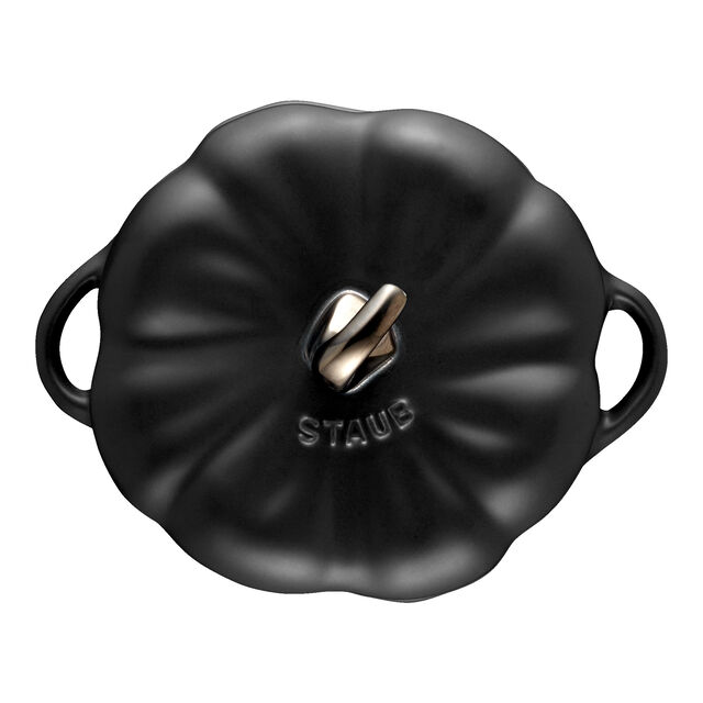 0.75 qt, Pumpkin, Petite Dutch Oven, Matte Black,,large