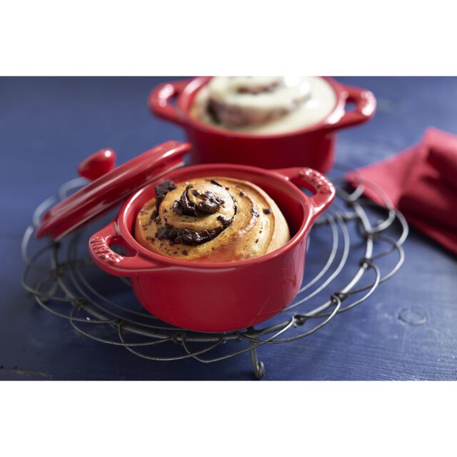 3-pc, Mini Round Dutch Oven Set, Cherry,,large