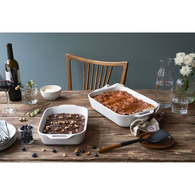 2-pc, Rectangular Baking Dish Set, White,,large