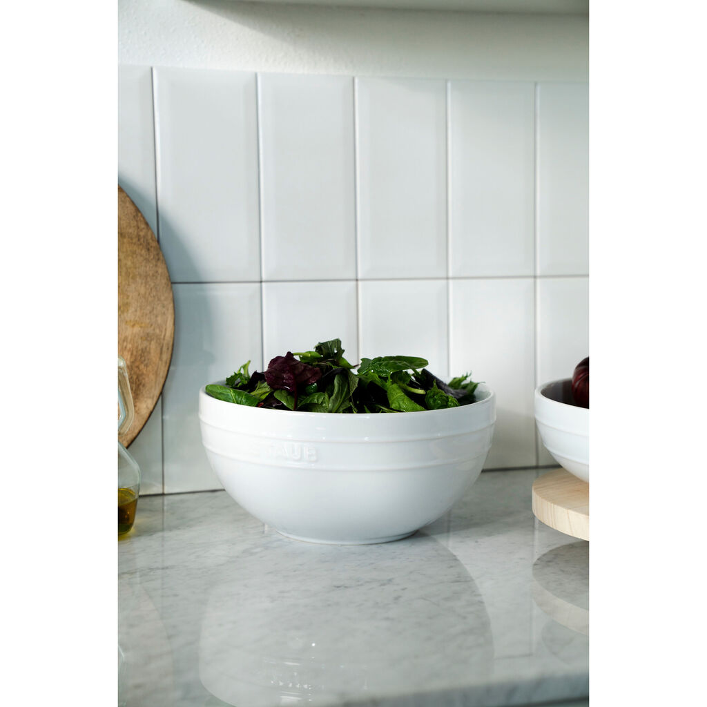 2-pc, Large Mixing Bowl Set, White,,large
