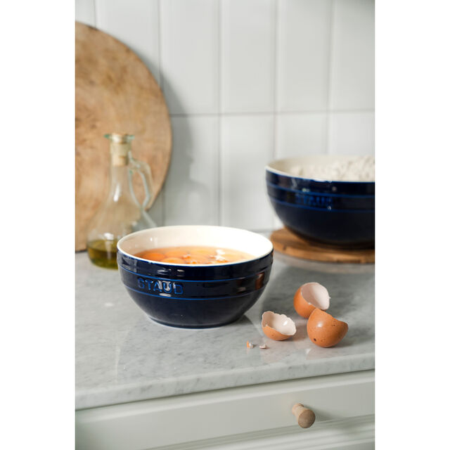 2-pc, Large Mixing Bowl Set, Dark Blue,,large