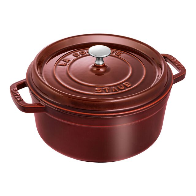 4 qt, Round, Dutch Oven, Grenadine,,large