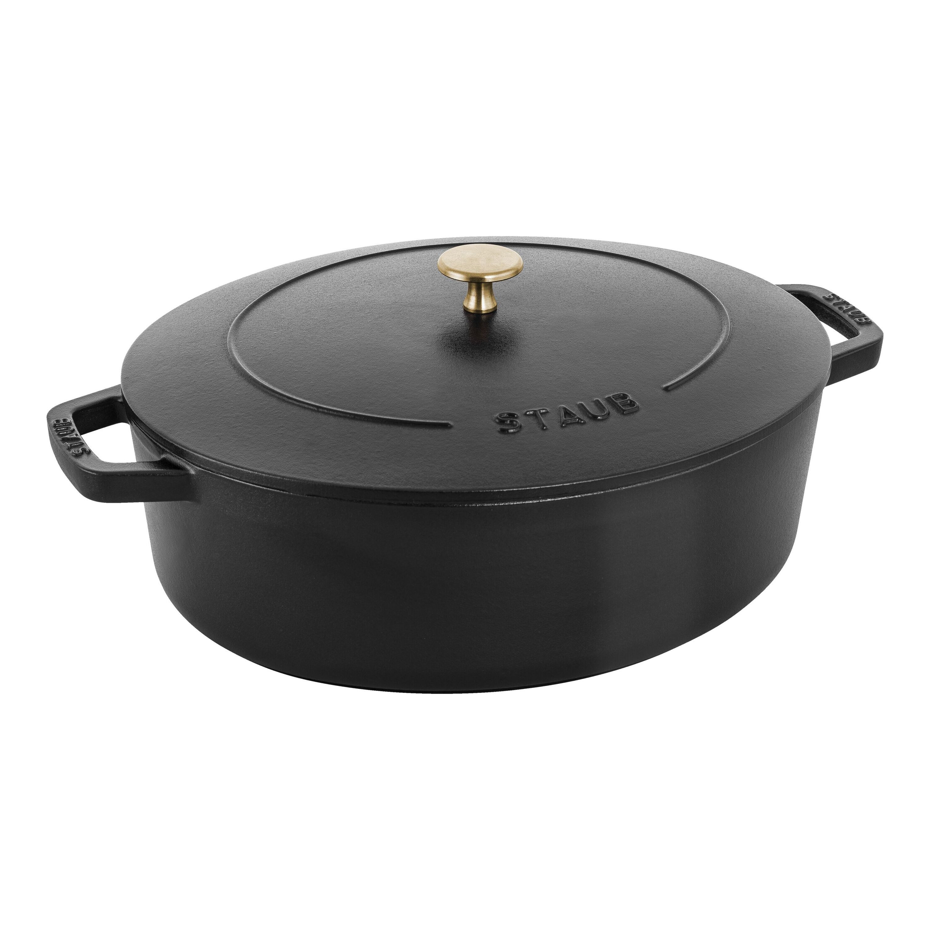 Buy Cast Iron 6 qt, Wide Oval French Oven, Dark Blue | STAUB