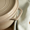 5.5 qt, Round, Dutch Oven, Sesame,,large