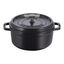 4 qt, Round, Dutch Oven Buster And Punch, Matte Black,,large preview