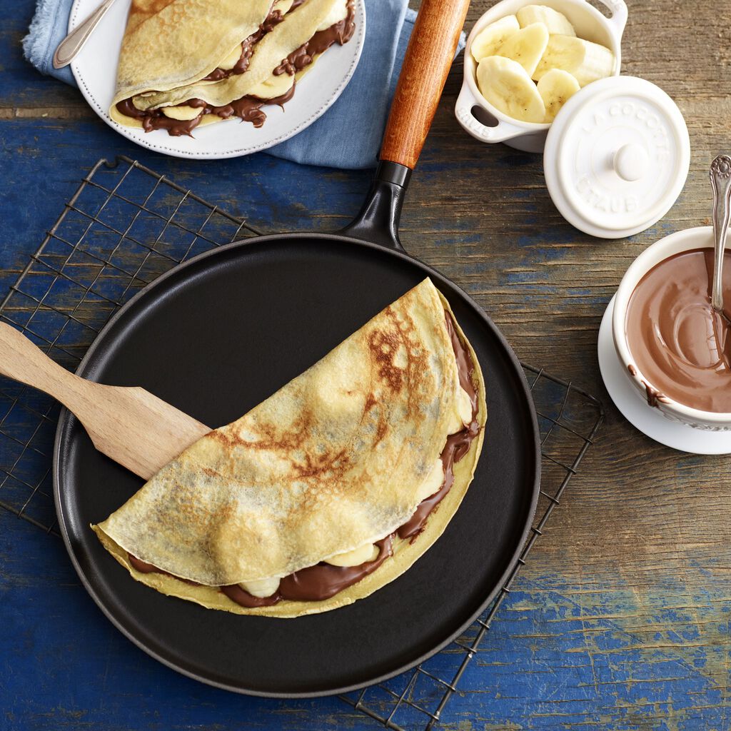 Crepe Pan with Spreader and Spatula, Matte Black,,large