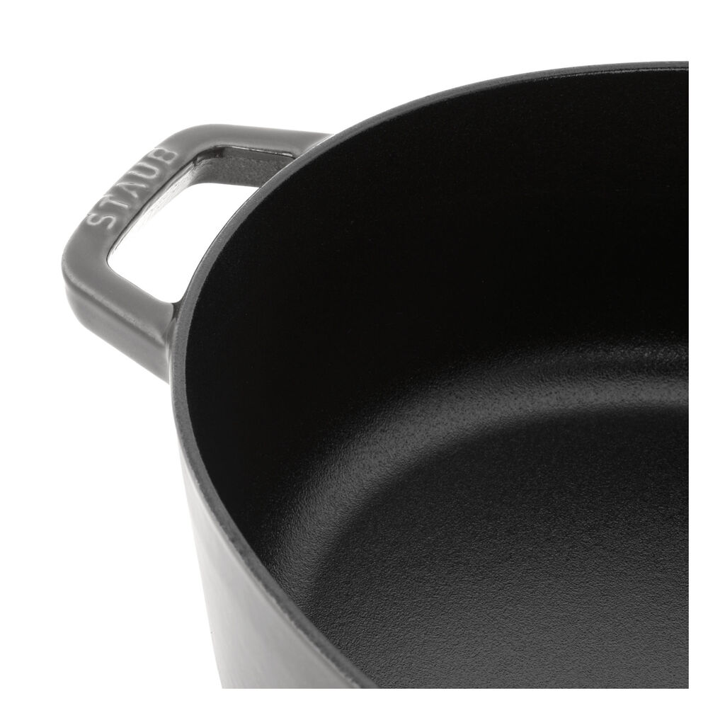 6 qt, Wide Oval French Oven, Graphite Grey,,large