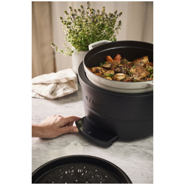 Precision Induction Multi Cooker, Matte Black,,large