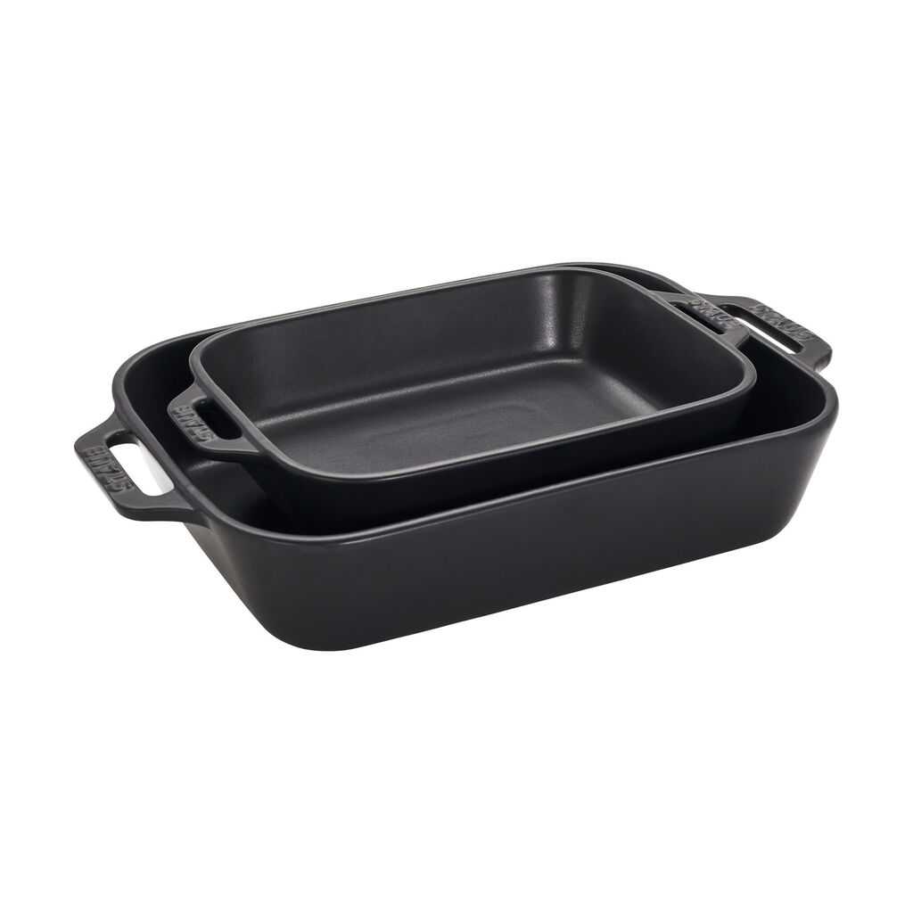 5-pc, Mixed Baking Dish Set, Matte Black,,large