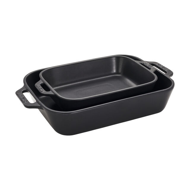 5-pc, Mixed Baking Dish Set, Matte Black,,large