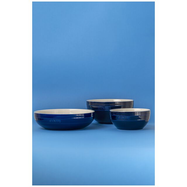 11.5-inch, Shallow Serving Bowl, Dark Blue,,large