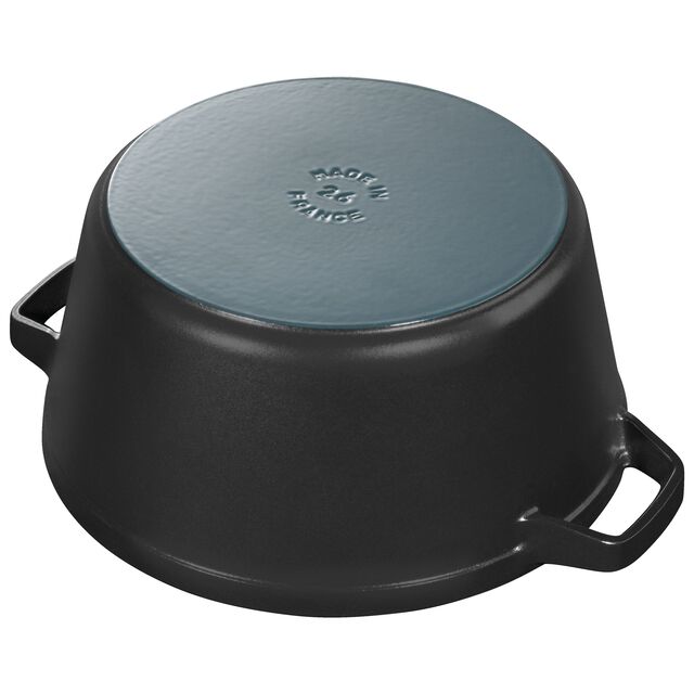 4-pc Stackable Cookware Set, Matte Black, Cast Iron ,,large