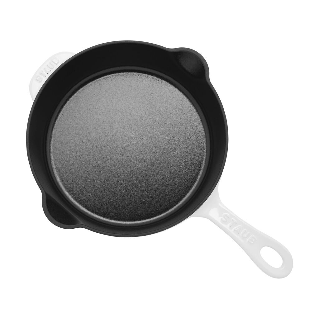 8.5-inch, Traditional Deep Skillet, Pure White,,large