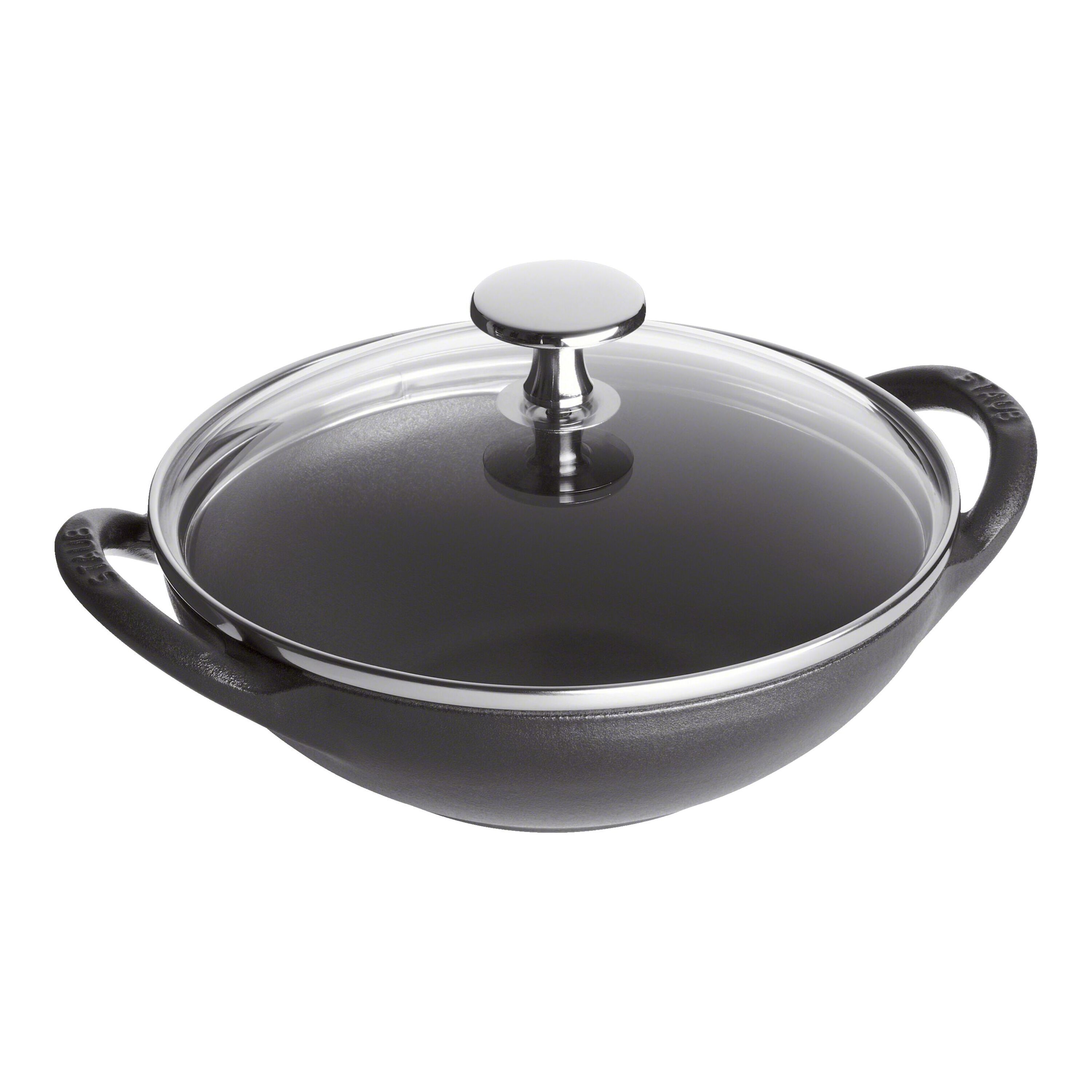 Staub ベビー ウォック 16cm ブラック ニッケル Buy Cast Iron 6.5-inch, Baby Wok, Matte Black | STAUB
