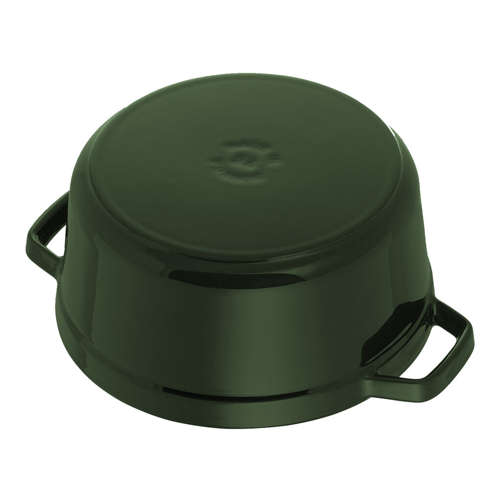 7 qt, Round, Dutch Oven, Basil - Factory Second,,large