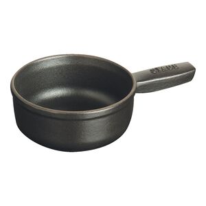 0.375 qt, Mini Cheese Fondue Pot, Matte Black