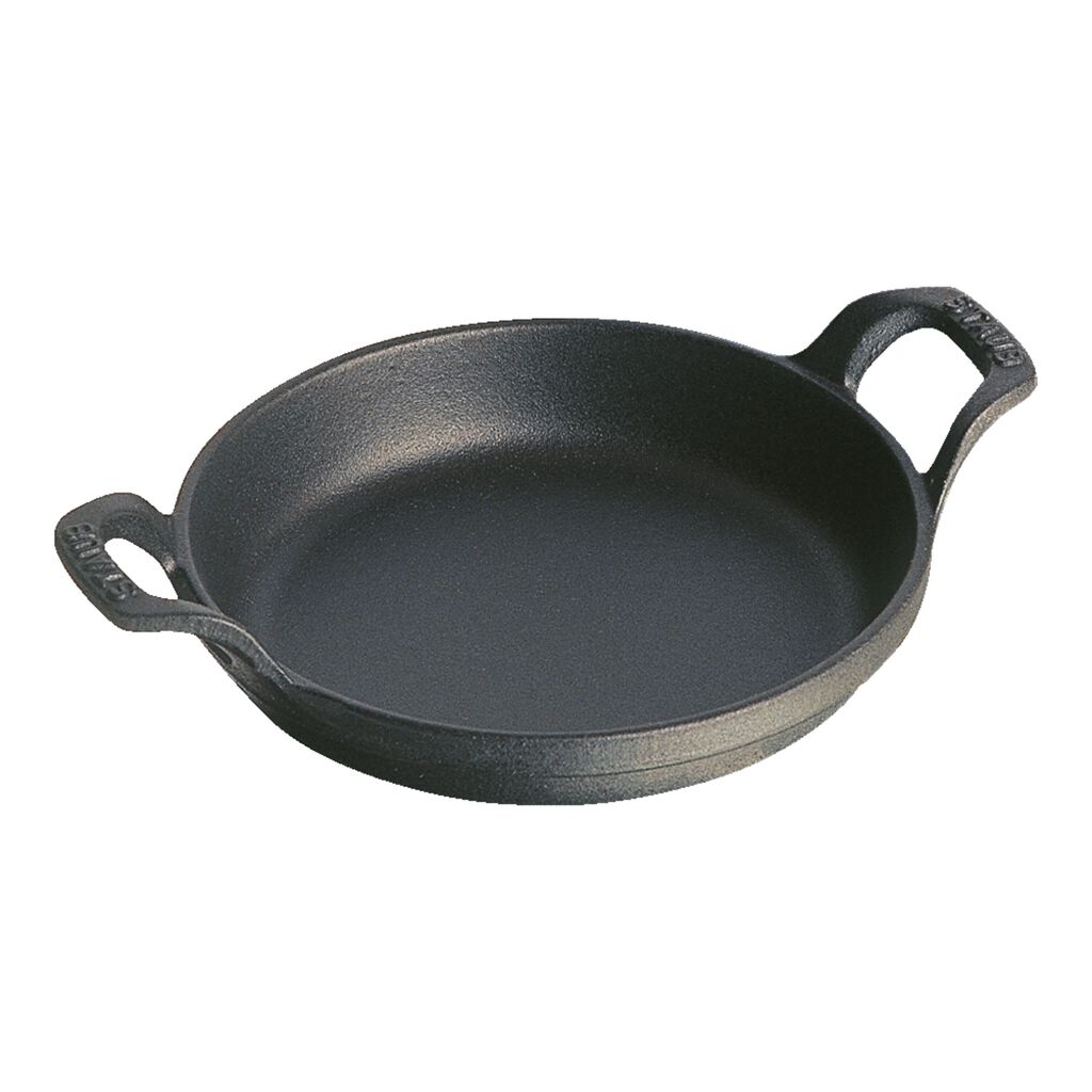 7.5-inch, Round, Gratin Baking Dish, Matte Black,,large