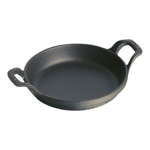 7.5-inch, Round, Gratin Baking Dish, Matte Black