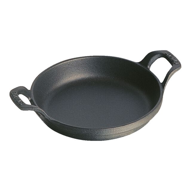 7.5-inch, Round, Gratin Baking Dish, Matte Black,,large