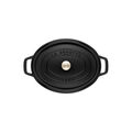 1 qt, Oval, Dutch Oven, Matte Black,,large