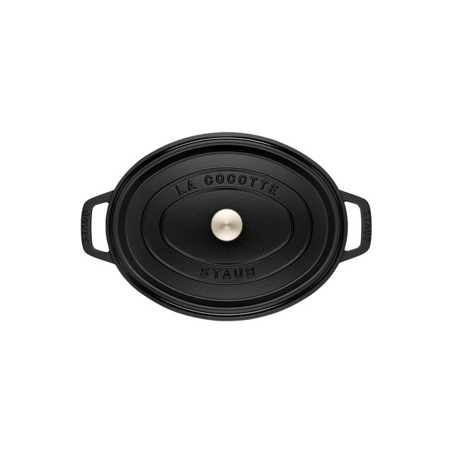 1 qt, Oval, Dutch Oven, Matte Black,,large