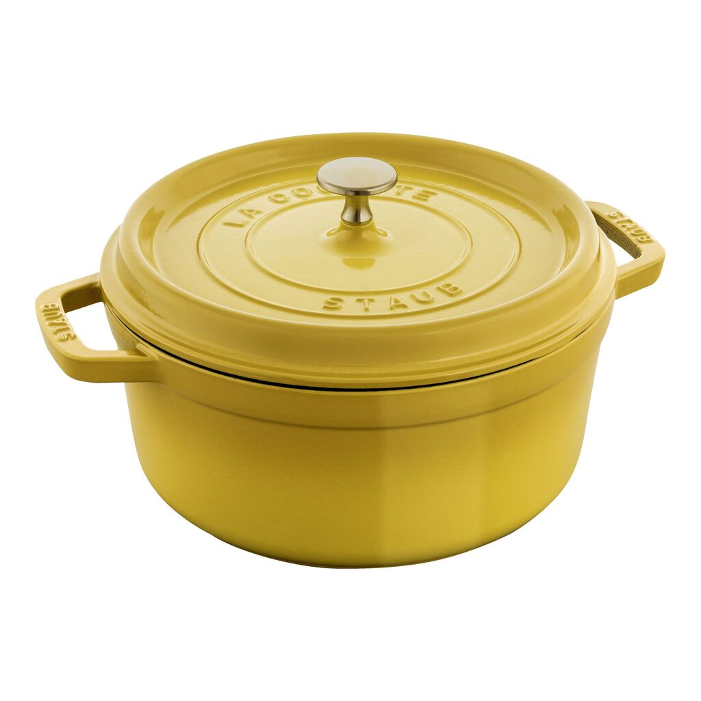 4 qt, Round, Dutch Oven, Citron - Factory Second,,large