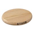 6-inch, Oval, Magnetic Wood Trivet, Brown,,large