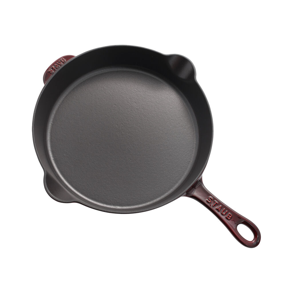 11-inch, Traditional Deep Skillet, Grenadine,,large