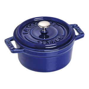 0.25 qt, Mini Round Dutch Oven, Dark Blue
