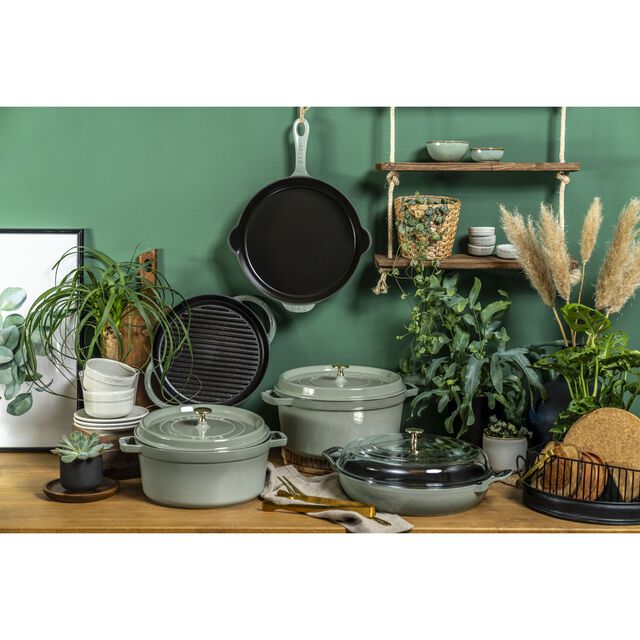 11-inch, Traditional Deep Skillet, Eucalyptus,,large