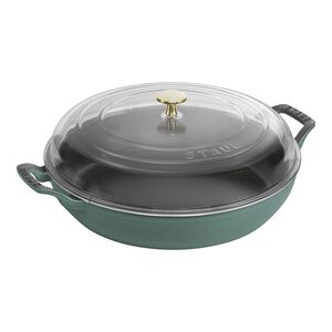 3.5 qt, Braiser With Glass Lid, Eucalyptus