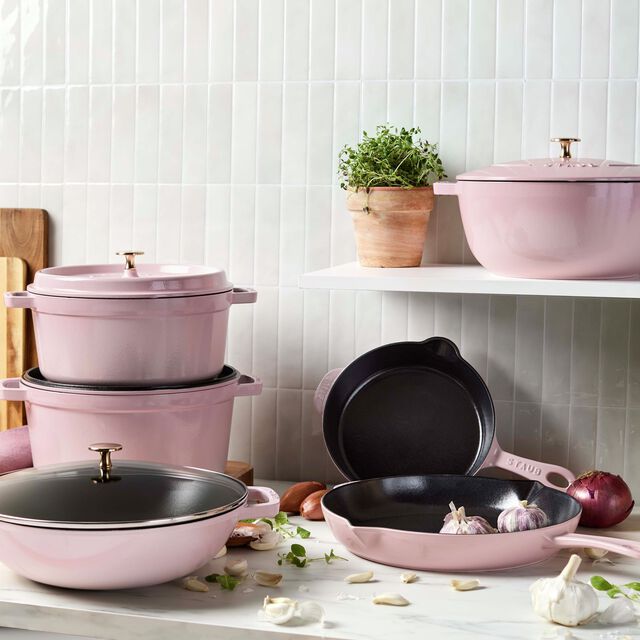 7 qt, Round, Dutch Oven, Peony Pink,,large